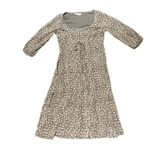 India Collection by Emerson Fry Floral Midi Dress – Sage Green – Size L